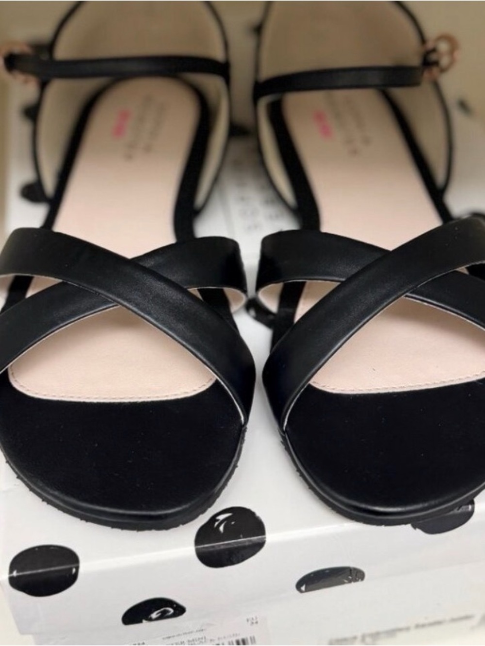 Butterfly Embroidery Sandals in Black & Nude SOPHIA WEBSTER NEW WITH BOX - Picture 4 of 6